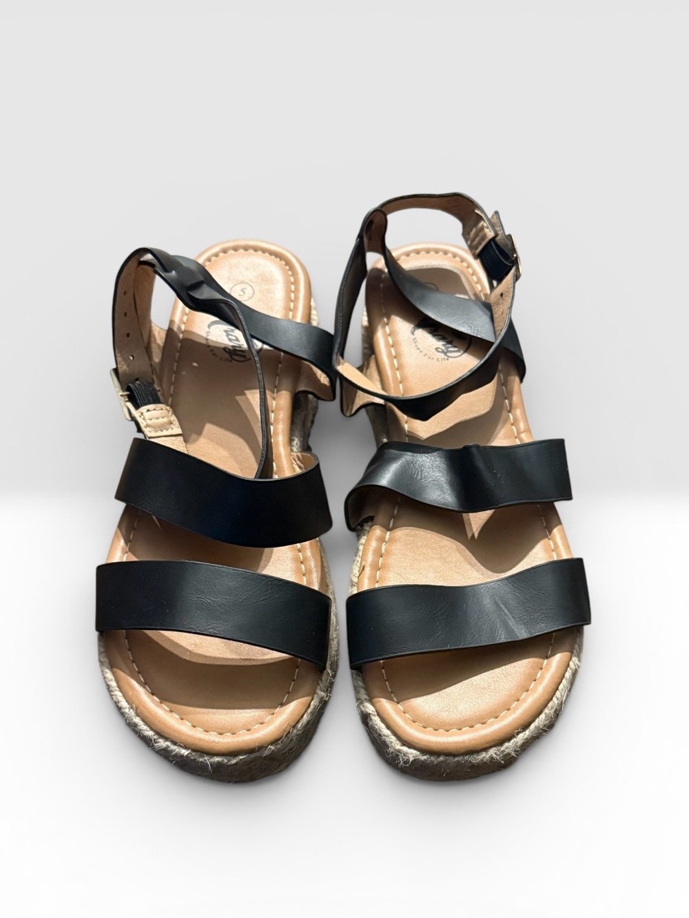 💎Women’s Black Strappy Espadrille Sandals - Classic Summer Style💎